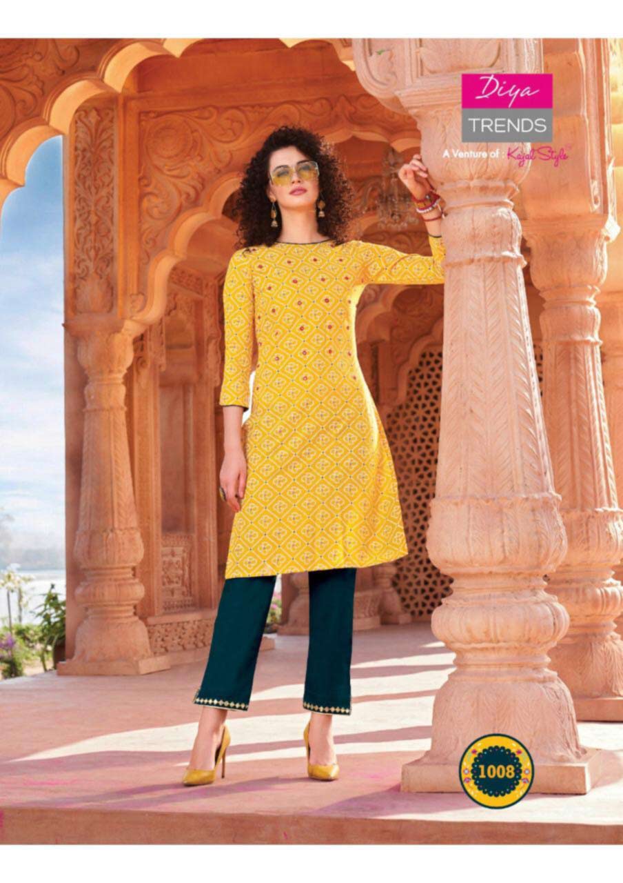 Bandhej Vol-1 Cotton Rayon Wholesale Kurti Bandhej Vol-1 Cotton Rayon Wholesale Kurti